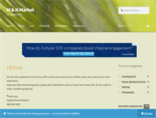 Tablet Screenshot of mandnmarket.com